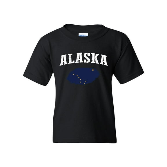 Normal is Boring - Big Boys T-Shirts and Tank Tops, up to Big Boys Size 24 - Alaska Flag
