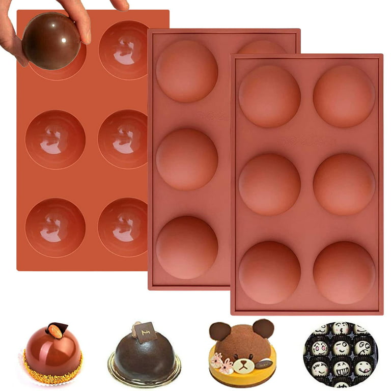 Silicone Chocolate Molds Hot Chocolate Bombs 6 Half Dome - Temu
