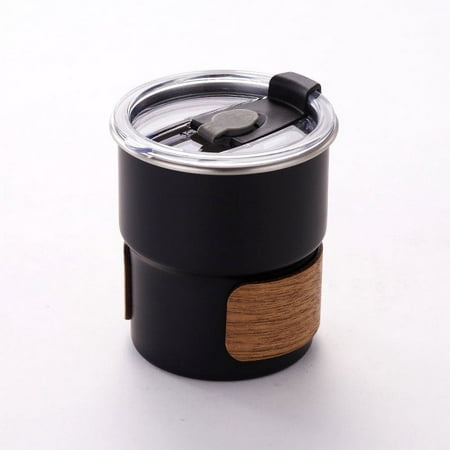 

300Ml Travel Coffee Mug With Lid Stainless Steel Camping Cup Leak Proof Reusable