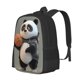 thumbnail image 1 of Balery Cartoon Pandas Basketball Mochila para hombre y mujer - Tela Oxford 600D resistente - Gran capacidad, resistente al agua, ideal para la escuela, viajes y senderismo, 1 of 6