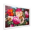 thumbnail image 2 of Designart 'Vintage VIbrant Yellow and Red Flower Still Life III' Traditional Framed Art Print, 2 of 4