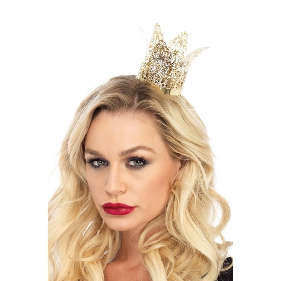Leg Avenue Women's Mini Metal Filigree Crown Costume Head Piece