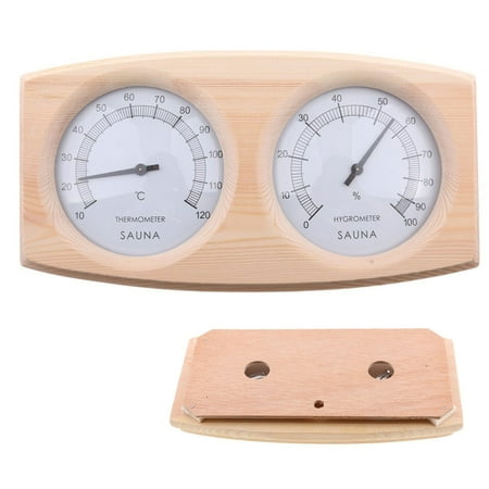 

Wooden Thermometer and Hygrometer - 2 in 1 Temperature Humidity Gauge | Room Sauna Thermometer Hygrometer Temperature Measurement Tool for Home