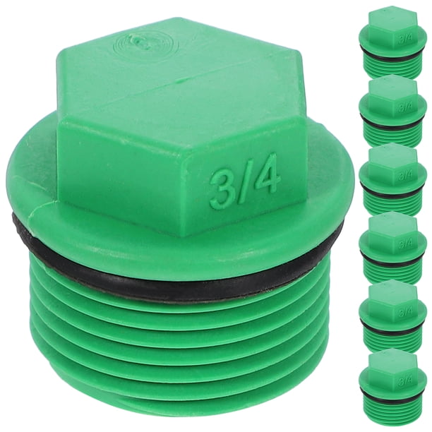 10 tapones de plástico para manguera de jardín de 3/4", accesorios para manguera de agua