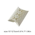 thumbnail image 6 of Linyer Pack of 50 Wedding Sugar Favor Box Reusable Jewellery Gilding Bag Pillow Shaped Gifts Boxes Pie Storage for Proposal Party, 6 of 6