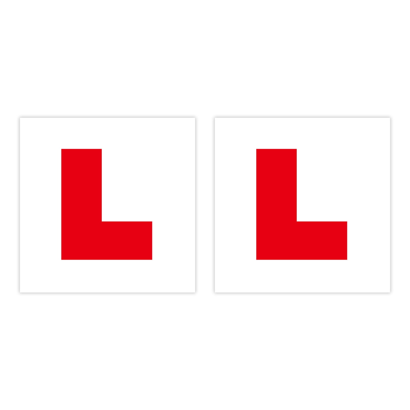 2 PC Extra Strong Fully Magnetic L Plates Stickers&2 PC  P Plate Learner Sticker 