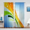thumbnail image 3 of Abstract Wavy Lines Gradient Sheer Voile Curtains for Bedroom Living Room Kitchen r Luxury Chiffon Tulle Organza Curtains, 3 of 7