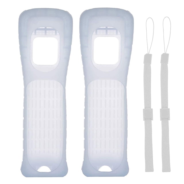 Funda de silicona para Wii LACTIVX Pack de 2 unidades blanco + correa de muñeca