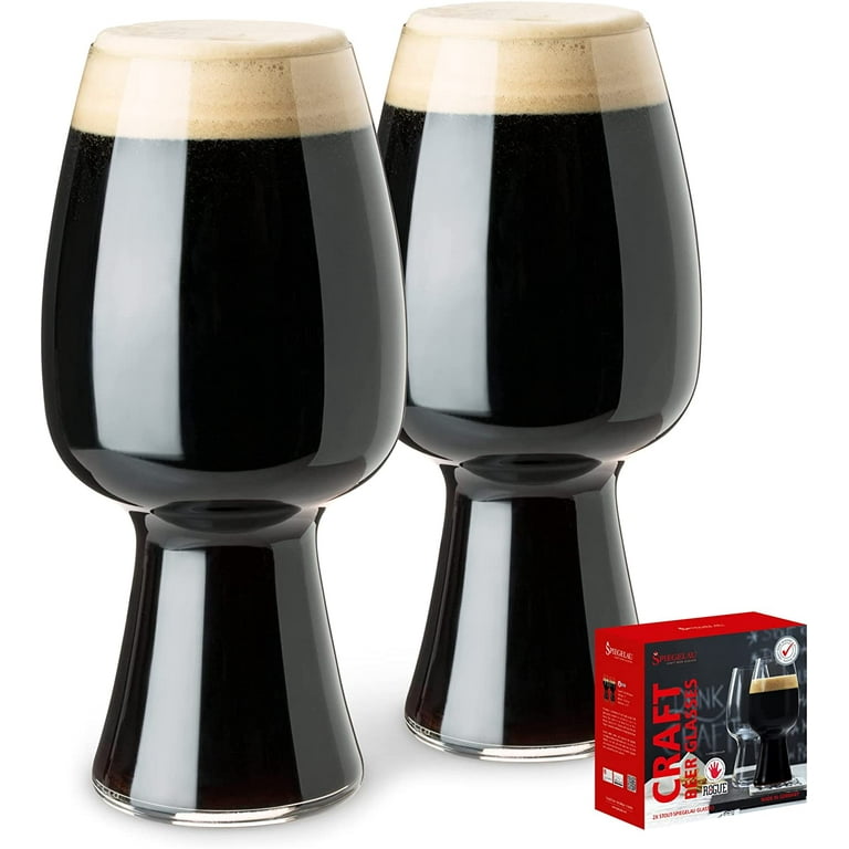 Spiegelau Craft Beer Stout Glass, Set of 2, European-Made Lead-Free  Crystal, Modern Beer Glasses