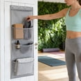 thumbnail image 6 of Office Wall Organizer,Hanging Mail Organizer,Hanging Over Door Organizer With Four Large Mesh Net Pockets For Bedroom Storage And Stuffies,Hanging File Holder Organizer(Gray), 6 of 6