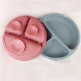 thumbnail image 4 of Homeer Baby Plate Suction Bowls Baby Plates with Suction Divided Design Baby Plate Silicone 3 Grids Toddler Suction Plate Infant Feeding Supplies, 4 of 10