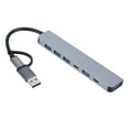 thumbnail image 1 of Tipo-C USB 3.0 Hub Plug and Play USB Hub Expander para computadora PC (7 puertos) Hugtrwg Nuevos Originales, 1 of 9