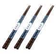 thumbnail image 4 of 3 pares de palillos de estilo japonés palillos de madera para el hogar palillos reutilizables HOMEMAXS 13291637-MX, 4 of 6
