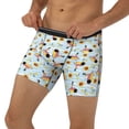 thumbnail image 3 of Picia Submarine With Fishes Undersea Pattern Men's Athletic Long Leg Briefs , Performance Stretch Underwear，Moisture-Wicking, 3 of 7