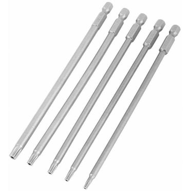 2-Pack MTP 150mm Extra Long T15 Torx Security Screwdriver Bits (S2 Steel)