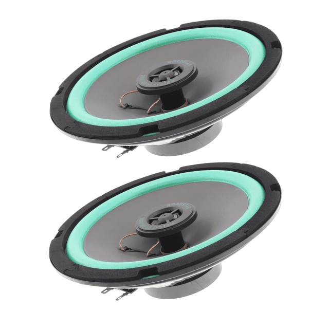 Bocinas Para Carros 6.5 Car Audio Coaxial Negro Circulo Verde