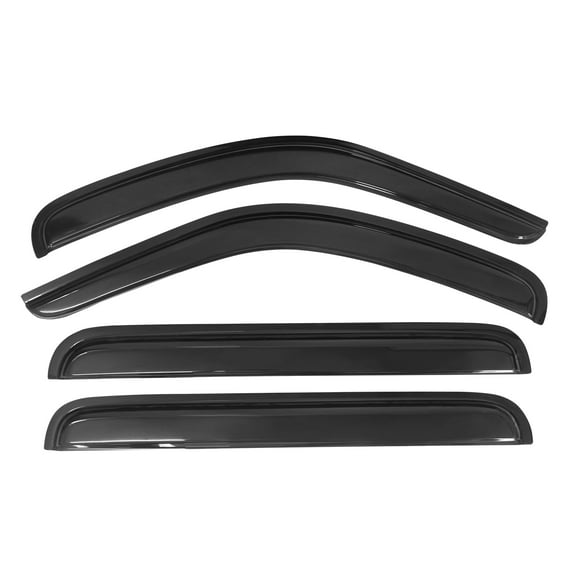 Ikon Motorsports Compatible with 08-14 Jeep Liberty Acrylic Window Vent Visor Deflector Rain Guard 4Pc Outside Mount 2008 2009 2010 2011