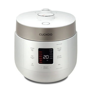 CUCKOO CRP-ST1009FW 10-Cup (Uncooked) Twin Pressure Rice Cooker & Warmer with Nonstick Inner Pot