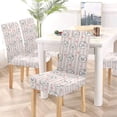 thumbnail image 5 of KXMDXA Cute Cat with Glasses Stretch Chair Cover Protector Seat Slipcover for Dining Room Hotel Wedding Party Set of 4, 5 of 6