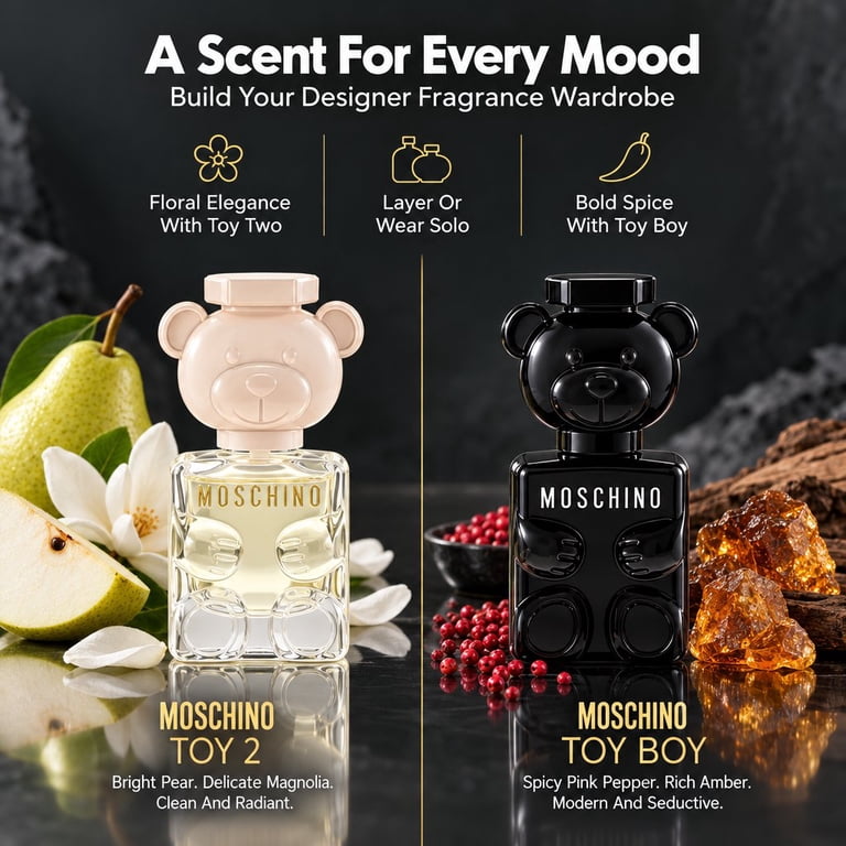 MOSCHINOテディベア香水セット Moschino MOS699136BO Mini Gift Set for Unisex, 3 Fragrances