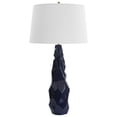 thumbnail image 2 of Uttermost Kavos Contemporary Ceramic Iron Fabric Geometric Table Lamp in Blue, 2 of 7
