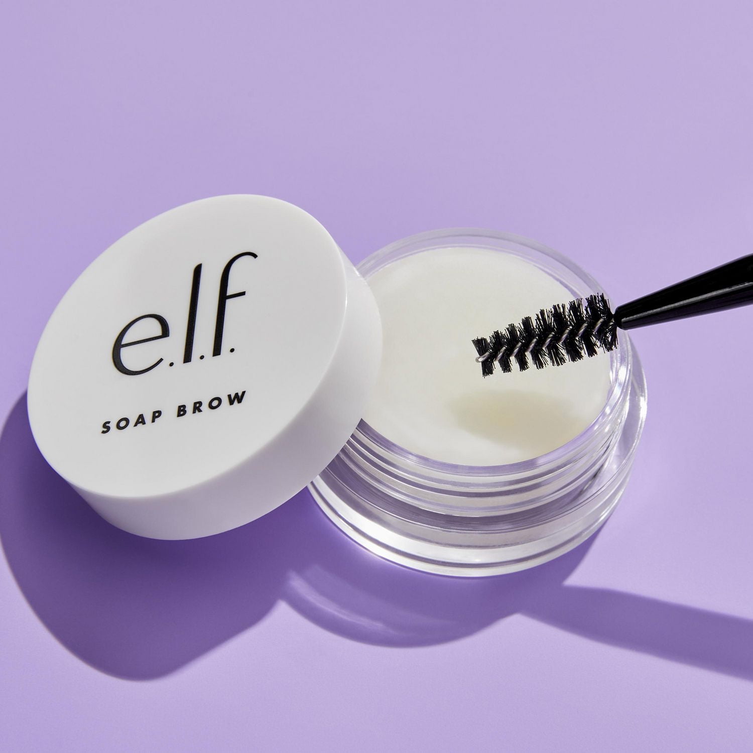 e.l.f. Cosmetics Soap Brow, Clear Brow Pomade for creating the soap brow look, lifts, tames, sculpts & grooms brows, long-lasting. 10 g