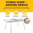 thumbnail image 4 of Octopus Coastal Table Cloths for 8 Foot Rectangle Tables, Beach Nautical Ocean Coral Seahorse Vintage Patio Waterproof Elastic Fitted Tablecloths, Washable Rectangular Table Cover for Camping, 4 of 8