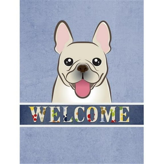 French Bulldog Welcome Flag Canvas House Size