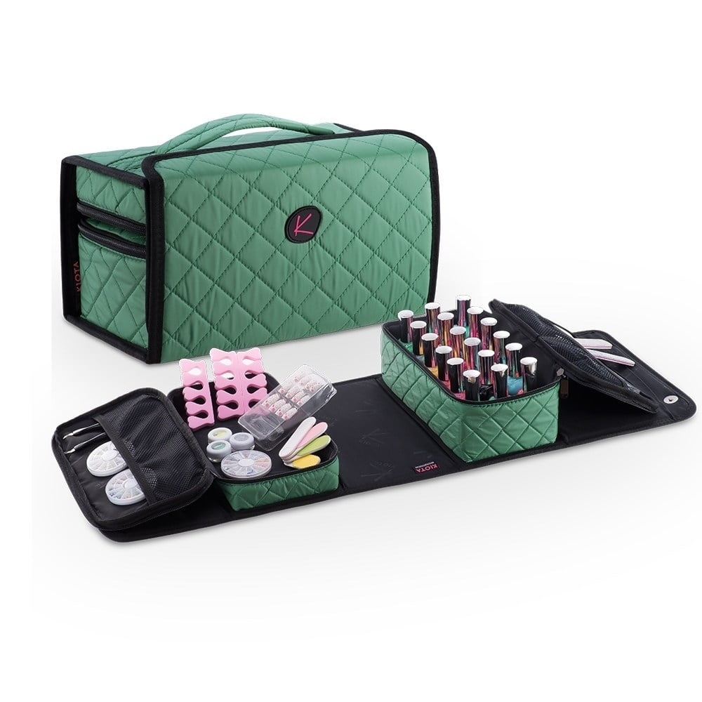 KIOTA Nail Polish Manicure Set Soft Storage Cosmetic Case Makeup Bag