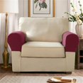 thumbnail image 3 of Boreal Craft Elastic Sofa Armrest Cover Thickened And Home Fabric Protector Solid Color Armrest Covers (Set Of Two) Couch Covers for 3 Cushion Couch Recliner Sofa Pet Friendly Sofa Covers 3 Seat, 3 of 7