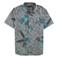 thumbnail image 1 of Camisa con Botones para hombre Lost diseño de flores gris extragrande, 1 of 2
