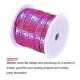 thumbnail image 3 of Unique Bargains 100Yards 6mm Flat Sequin Strip Spangle Paillette String Sequin Trim Rose Pink, 3 of 6