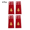thumbnail image 4 of Ounissouiy 4 unidades/juego de cubiertos de árbol de Navidad, tenedor, soporte para cuchara, vajilla, bolsa de almacenamiento de dulces, fiesta Kits de decoración para fiestas, 4 of 6