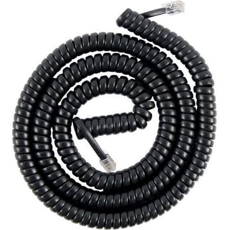 25' Feet Black Coi Telephone Phone Handset Cable Cord by