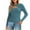 Blue Tops, variant on Htigea Women's Cutout Sweaters Ribbed Knit Long Sleeve Stretch Slim Fit Pullover Lightweight Fall Base Layer Tops Black XL