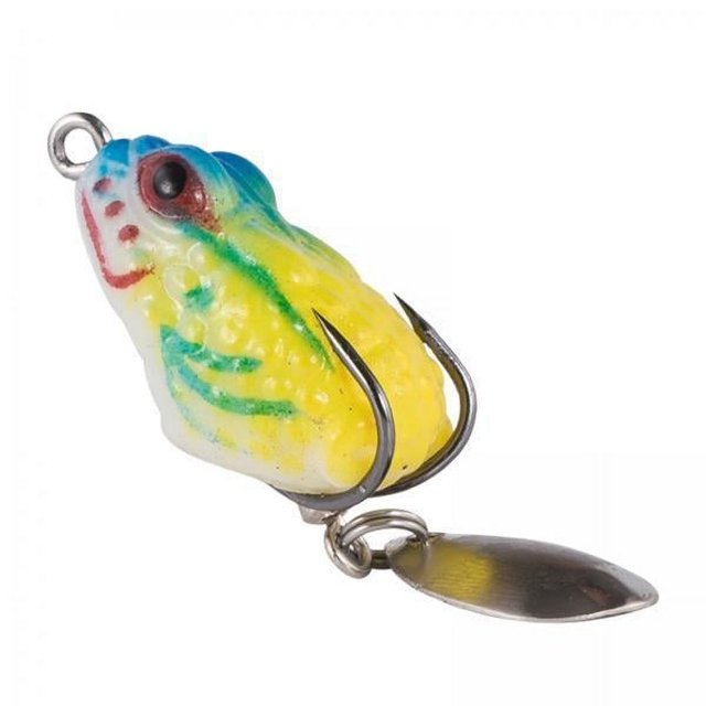Señuelos de pesca,Señuelo de rana Señuelos Crankbait para pesca de superficie de rana,Señuelos de rana Topwater,cebo de silicona para aparejos de lubina,Señuelos de rana 2 piezas