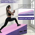 thumbnail image 5 of YRLLENSDAN Gymnastics Mat 48"X24"X14", Incline Gymnastics Mat Cheese Wedge Gymnastics Mat with Non-Slip Surface & Handles Cheese Mats for Tumbling Gymnastics Toddlers, Pink, 5 of 7