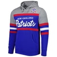thumbnail image 2 of Men's Mitchell & Ness Royal/Heathered Gray New England Patriots Head Coach Pullover Hoodie, 2 of 3