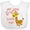 AA-White, variant on Inktastic My Grandpa Loves Me- Cute Giraffe Boys or Girls Baby Bib