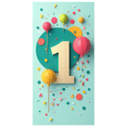thumbnail image 1 of Glittery Gold One Banner for First Birthday Party, Party Decorations Backdrop Background Photography Props for Celebrations Photo Booth Decor, 1 of 4