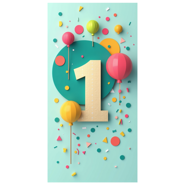 Glittery Gold One Banner for First Birthday Party, Party Decorations Backdrop Background Photography Props for Celebrations Photo Booth Decor