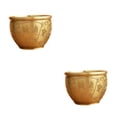 thumbnail image 3 of Ounissouiy Treasure Basin Sculpture Gift Wealth Money Jar Brass Feng Shui Bowl Artwork Palabra de oro 2piezas, 3 of 4