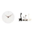 thumbnail image 1 of Reloj de pared,Reloj de pared decorativo para baño o dormitorio,Estatua de ciervo alce,Estatua de jirafa de cerámica,decoración moderna para el hogar,Figuras de animales:, 1 of 8