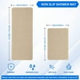 thumbnail image 2 of Non Slip Bathtub Mat, Foot Scrubber Anti Slip Fast Drying Shower Mat for Tub, Floor,Bathroom, Home, Kitchen, Hotel, Beige, 24x16 Inches, 2 of 5