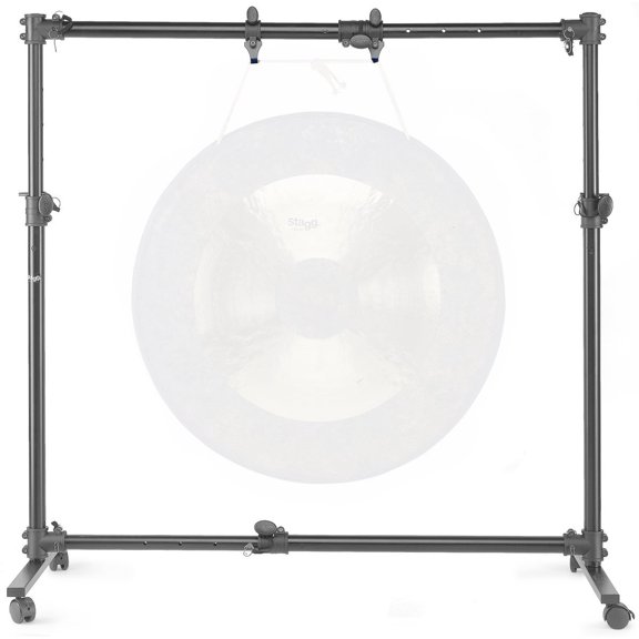 Stagg Adjustable Gong Stand with Wheels - Fits 51" or Smaller - GOS-1538