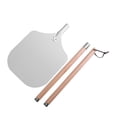 thumbnail image 4 of Pizza Peel Almacenamiento fácil para queso, pan, frutas, verduras portátiles versátil Uso de ahorro de ahorro Pizza Pizza Piceta de madera Mango de 97.2 cm con caja, 4 of 8