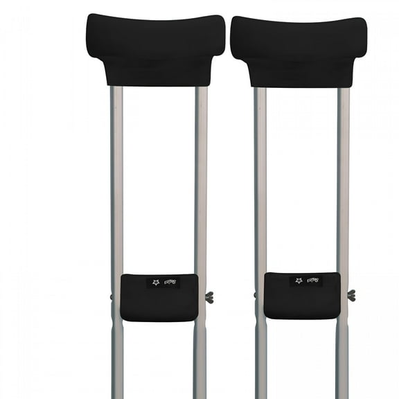 XIRQI Velvet Crutch Pads for Underarm and Hand Grips Non Slip Universal Padded Crutches Covers Crutch Accessories