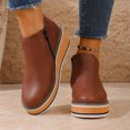 thumbnail image 6 of Willtoo Boots for Women Side‑Zipper Wedge Ankle Boots Thick Platform Elevated Booties Warm Winter Casual Outdoor Daily Shoes, 6 of 6
