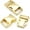 Gold, variant on 1/2 inch Metal Curved Side Release Buckle Clip Lock for Belt Paracord Bracelet Pet Collar Pack of 5 (Brushed Brass)
