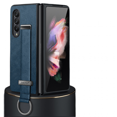 thumbnail image 1 of Case for Samsung Galaxy Z Fold 4 5G (2022) with Strap, PU Leather Back Cover + Hard PC Protective Shell Phone Case, 1 of 4